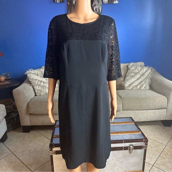 Chico's Dresses Chicos Lace Dress Sheath Lace Keyhole Back Short